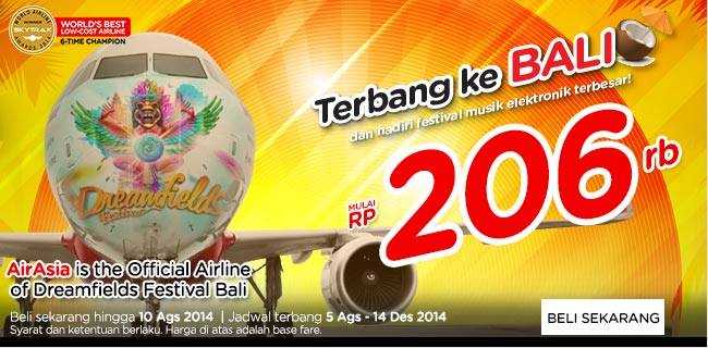 Promo Air Asia Agustus 2014 Dreamfiled Festival Bali GWK 