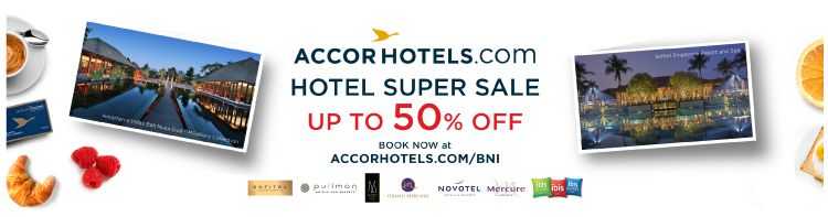 Promo Hotel kartu kredit BNI salah satunya di Accor Hotel diskon hingga 50%