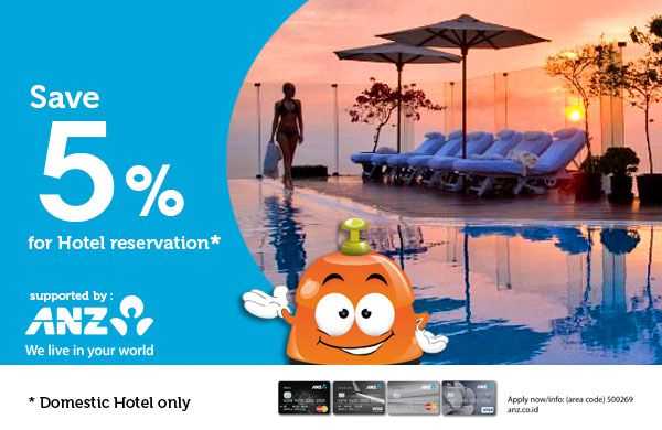 diskon 5% reservasi hotel di pegipegi Promo Hotel Kartu Kredit ANZ