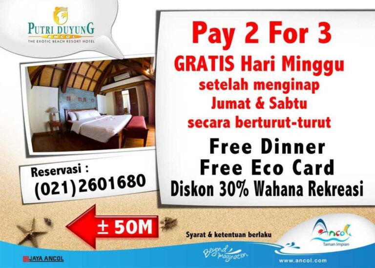 Promo ancol menginap di putri duyung