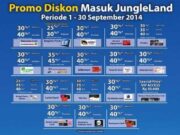 Promo Jungle Land Sentul diskon hingga 40%.