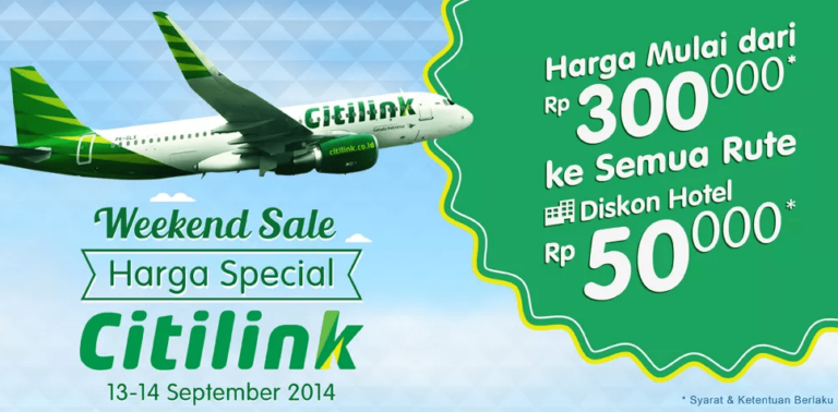 Weekend Sale promo citilink tiket.com