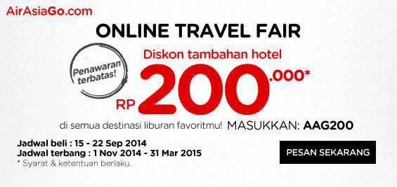 promo air asia online travel fair
