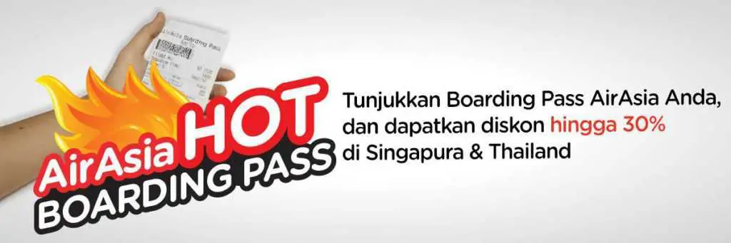 Promo boarding pass air asia diskon hingga 30%
