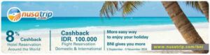 Promo tiket pesawat kartu kredit bni di nusatrip diskon hingga Rp 100.000