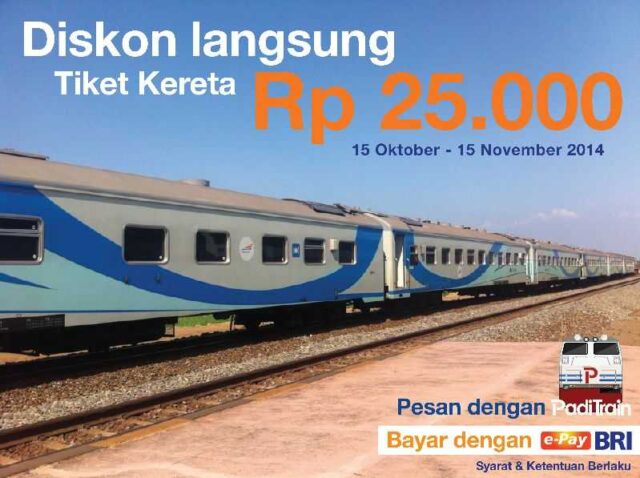 promo epay BRI - tiket kereta api