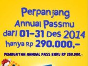 Promo perpanjangan annual pass dufan hanya Rp 290.000