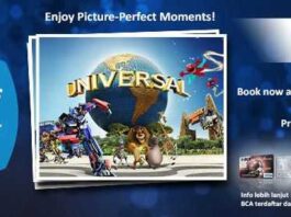 Promo Universal Studio Singapore dengan Kartu Kredit BCA diskon hingga 15%