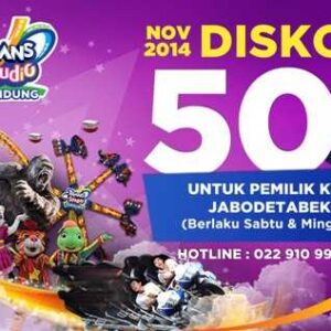 Trans Studio Bandung Diskon 50%