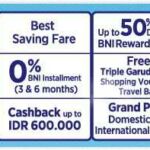 Promo Garuda Indonesia Kartu Kredit BNI hemat hingga 50%, cashback hingga Rp. 600.000 dan masih banyak benefit lainnya
