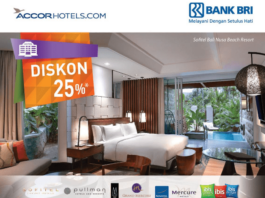 Promo hotel accor dengan kartu kredit BRI diskon 25% minimal 2 malam