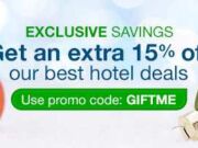 Promo Hotel Exclusive Diskon 15% di Orbitz.com dengan promo code GIFTME