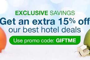 Promo Hotel Exclusive Diskon 15% di Orbitz.com dengan promo code GIFTME