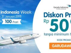 KOde Promo Garuda Indonesia Tiket.com Diskon Rp 50.000