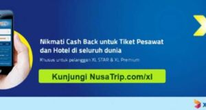 Promo Hotel & Tiket Pesawat XL Axiata di Nusatrip Cashback 6%
