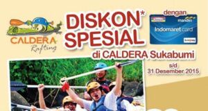 Promo Kartu Indomaret diskon 20% di Caldera Rafting