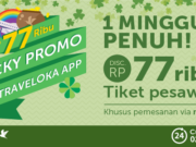 Diskon tiket pesawat Rp 77.000 dengan Traveloka Apps