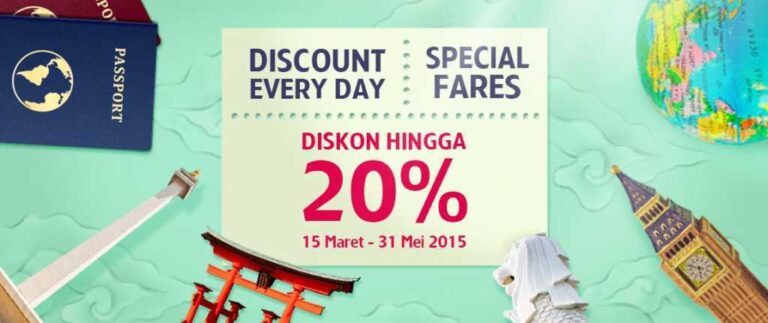 Promo tiket pesawat Garuda Indonesia GarudaMiles diskon hingga 20%