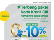 Diskon 10% Tiket pesawat Citilink dengan Kartu Kredit Citibank