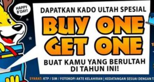 Buy 1 Get 1 Free khusus buat yang berulang tahun di Jungle Bogor