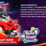 Promo Trans Studio Bandung diskon tiket masuk 50% khusus warga Bandung