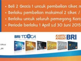 Promo Bali Bird Park kartu kredit BRI Buy 2 Get 1 Free