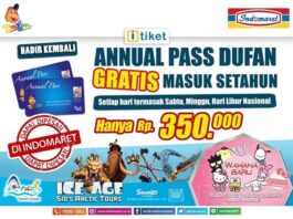 Promo Annual Pass Dufan Indomaret harga spesial hanya Rp 350.000