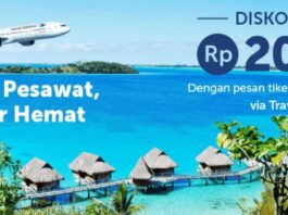 Promo Traveloka Apps dapatkan kode promo hotel seniali Rp 200.000 dengan memesan tiket pesawat garuda