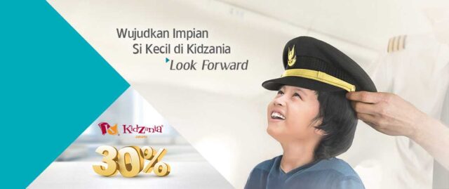 Promo Boarding Pass Garuda Indonesia bermain di Kidzania Khusus tiket anak diskon 30%
