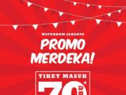 Dalam rangka memperingati hari kemerdekaan RI yang 70 Waterbom Jakarta memberikan harga spesial tiket masuk Hanya Rp 70.000 berlaku untuk anak maupun dewasa