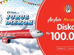 Promo tiket pesawat air asia tiketcom hari merdeka dapatkan potongan harga tiket hingga Rp 100.000