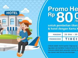 Promo tiket pesawat dan hotel dengan Kartu Kredit Citibank di tiket.com