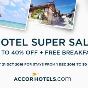Dapatkan diskon hingga 40% menginap di Jaringan hotel Group Accor, gunakan kartu kredit BNI.