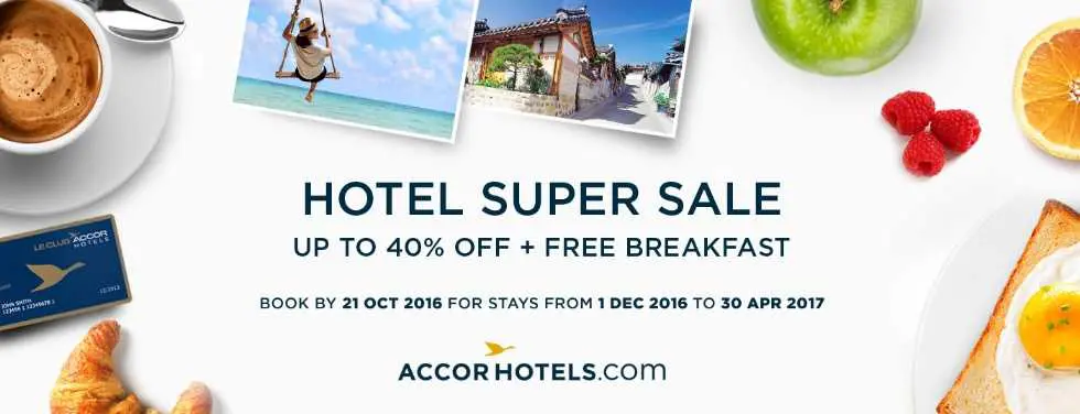 Dapatkan diskon hingga 40% menginap di Jaringan hotel Group Accor, gunakan kartu kredit BNI.