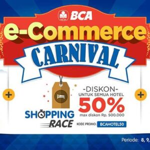 Dapatkan tiket pesawat lebih murah di BCA ECarnival dari beberapa travel agen online (img:tiket.com)