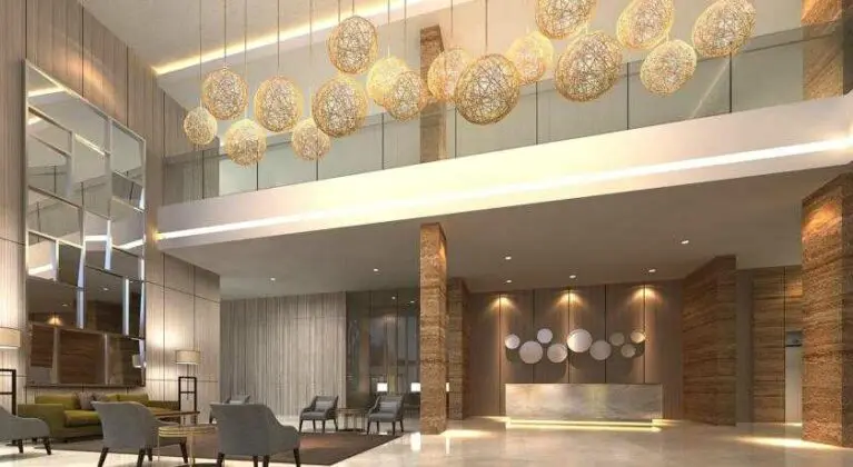 Lobi hotel yang dirancang penuh kenyaman untuk setiap pengunjung