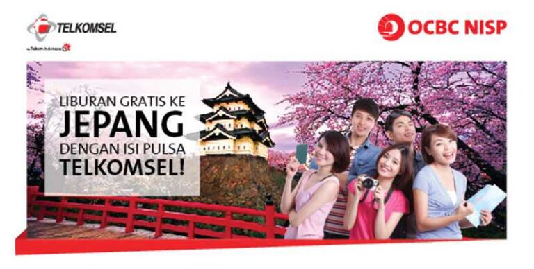 Dapatkan kesempatan liburan gratis ke Jepang cukup dengan mengisi pulsa Telkomsel bagi Nasabah dan Karyawan OCBC Niaga.