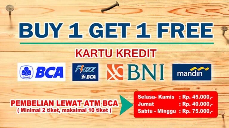 Promo Ocean Park BSD diskon seru dari berbagai kartu kredit dan tematik.