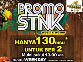 Promo STNK Jungle Waterpark harga spesial berdua hanya RP 130.000