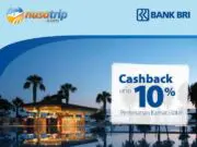 Promo hotel kartu kredit BRI cashback 10% nusatrip