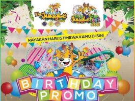 Tiket masuk gratis ke Jungle Fest dan Jungle Waterpark khusus buat pengunjung yang berulang tahun.