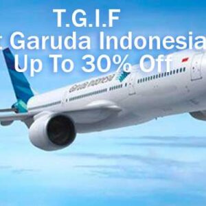 Tiket Pesawat Murah Garuda Indonesia ke Luar Negeri 30% Off