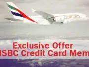 Penawaran ekslusif Emirates dari kartu HSBC diskon 10% dan cicilan 0% selama 3 bulan.