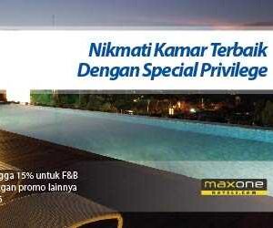 Promo Hotel Kartu Kredit BRI MPHG Max One Hotel Diskon hingga 59% di seluruh Indonesia.