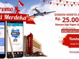 Promo Merdeka diskon hotel, tiket pesawat, dan tiket kereta lakukan pemesanan di Padiciti.