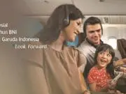 Promo BNI Reward Poin diskon tiket pesawat Garuda Indonesia hingga 50%.