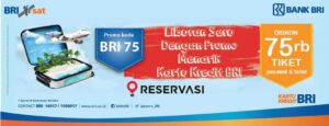 Dapatkan diskon tiket pesawat dan hotel Rp 75.000 menggunakan kartu kredit BRI di reservasi.com