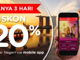 Promo Air Asia diskon tiket pesawat ke luar negeri hingga 20% cukup menggunakan Apliakasi Air Asia Android dan IOS