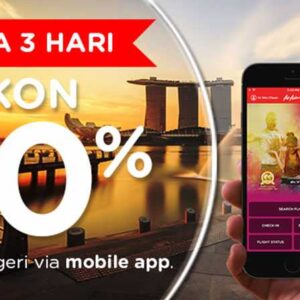 Promo Air Asia diskon tiket pesawat ke luar negeri hingga 20% cukup menggunakan Apliakasi Air Asia Android dan IOS