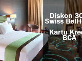 promo swiss belhotel kartu kredit BCA diskon 30%, gunakan kode promo "bcacc" untuk mengaktifkan potongan harga.